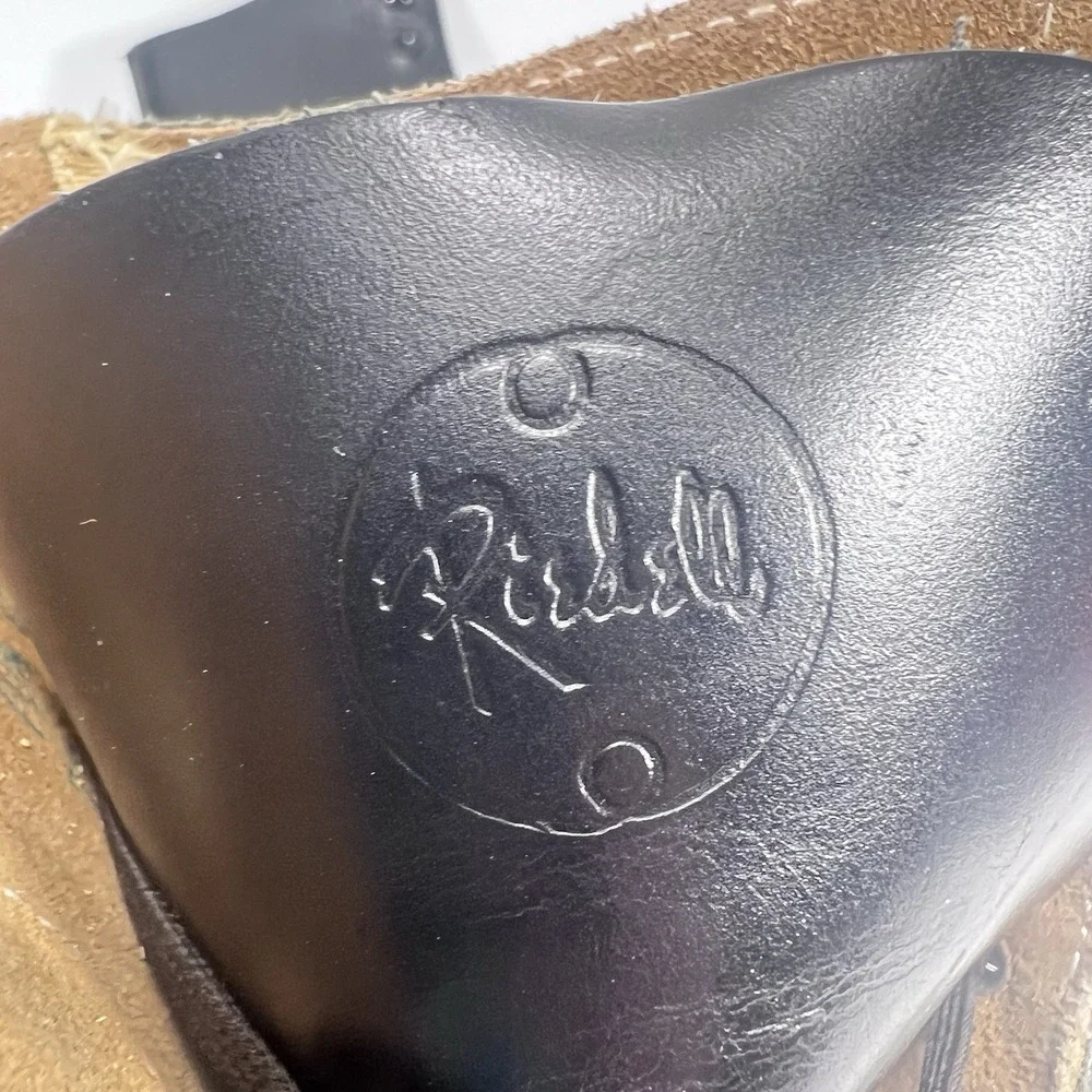 Vintage Riedell Red Wing Black Leather Ice Skates Sz 10.5 S Sheffield 220 Blades